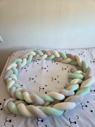 Protector/Reductor Cuna Trenzado Bebé