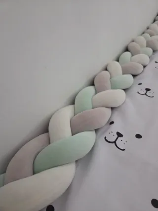 Protector/Reductor Cuna Trenzado Bebé