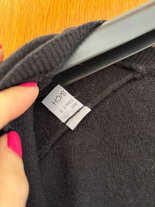 Jersey Benetton Negro de lana merino