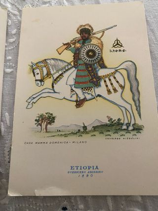 Cartoline vintage Etiopia e Stati Uniti