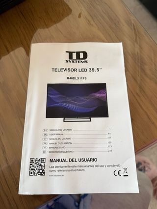 Televisor TD Systems 39,5 Negro