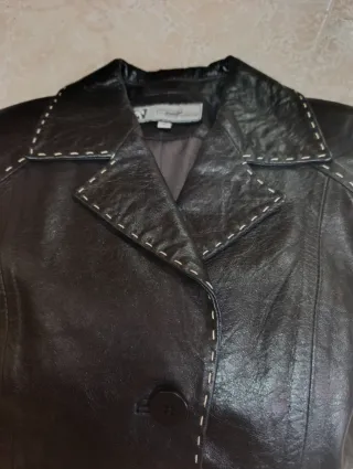 Blazer de cuero auténtico