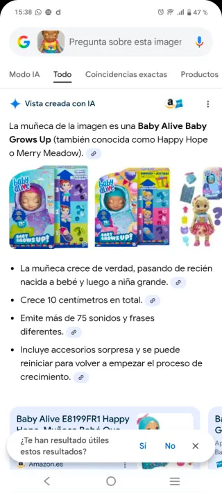 Muñeca Baby Alive Crece de Verdad