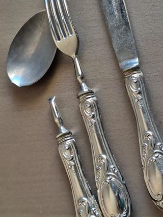 Tris posate Solingen Vintage (cucchiaio rotto)