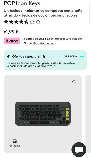 Teclado Logitech POP Keys Nuevo