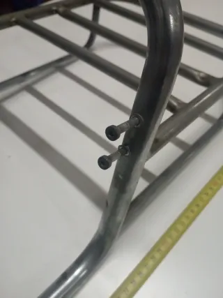 Portapacchi moto cromato