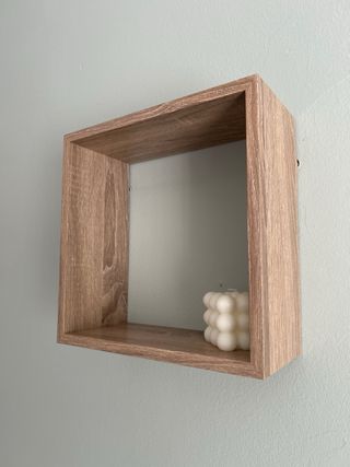 Juego de 3 cubos decorativos de madera