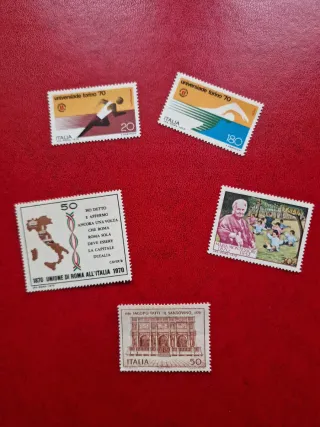 Serie francobolli Repubblica italiana 1970