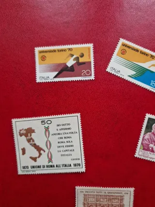 Serie francobolli Repubblica italiana 1970
