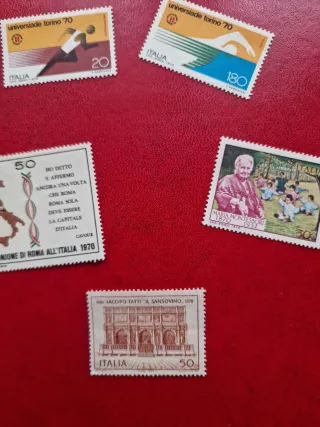 Serie francobolli Repubblica italiana 1970