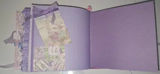 Album Scrapbooking rilegato e decorato a mano