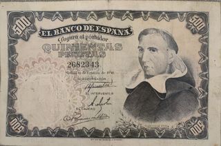 Billete 500 Pesetas Banco de España 1946