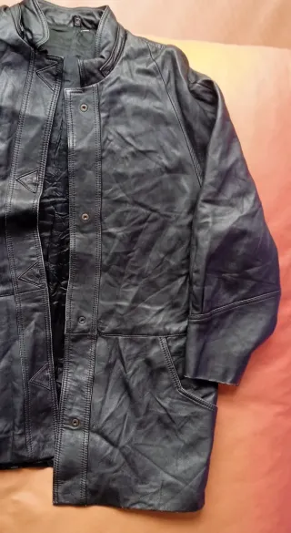 Chaqueta Cuero Cordero Vintage Hombre 46