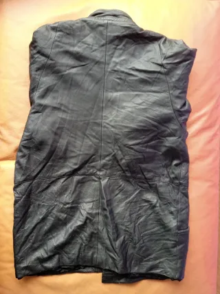 Chaqueta Cuero Cordero Vintage Hombre 46