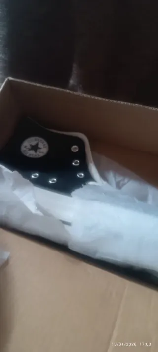 Converse altas estilo bota negras de tela