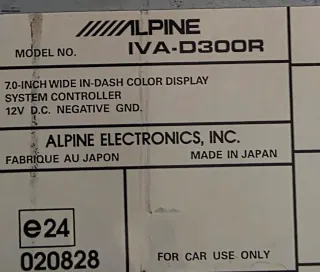 Alpine IVA-D300R Autoradio