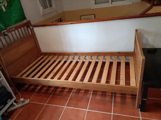 Cama individual madera 90x200