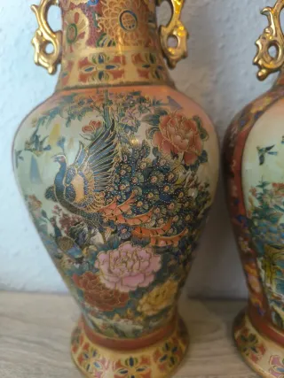Jarrón Vintage Cerámica Porcelana
