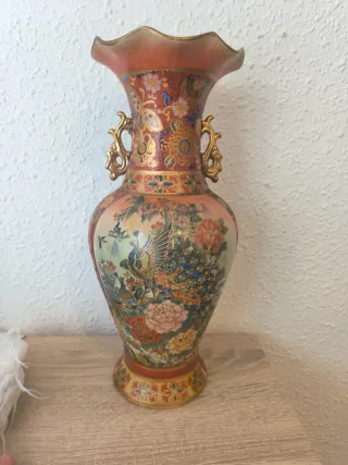 Jarrón Vintage Cerámica Porcelana