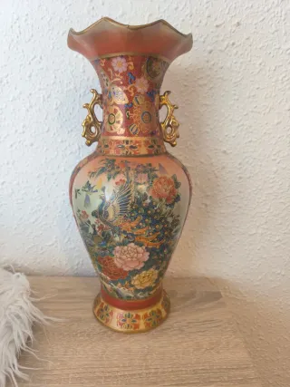 Jarrón Vintage Cerámica Porcelana
