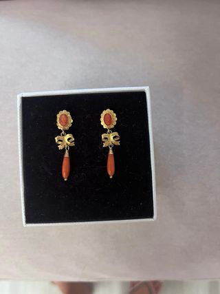 Pendientes Corales Originales 18q