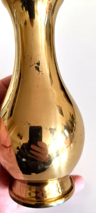 Jarrón Vintage Latón