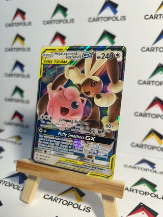 Carta Pokémon Mega Lopunny & Jigglypuff GX - ENG