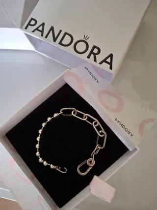 Pulsera Pandora Eslabones y Cuentas