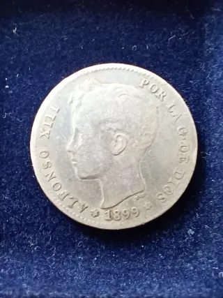 Lote 9 monedas de plata 900 – Alfonso  – 35 g