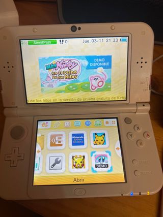 Nintendo 3DS XL BLANCA y ROSA + Pokémon Rubí Omega