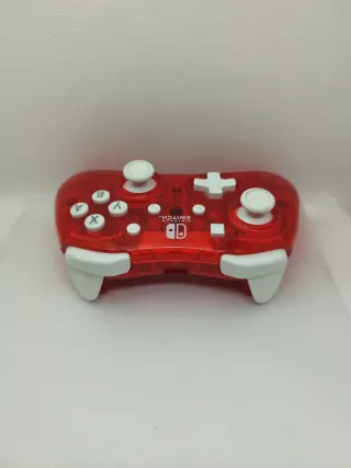 Mando Nintendo Switch Rojo Transparente