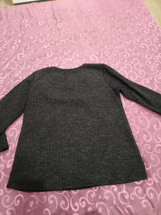 Maglione donna con inserto laminato