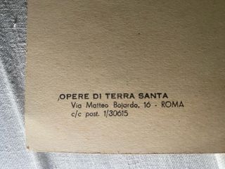 Cartoline d'epoca Gerusalemme e Mappamondo