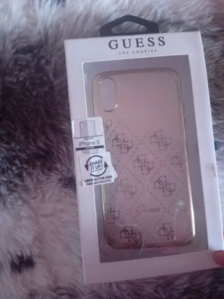 Funda Guess iPhone X Glitter Líquido