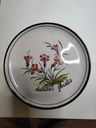 Piatto ceramica Bassano artigianale vintage