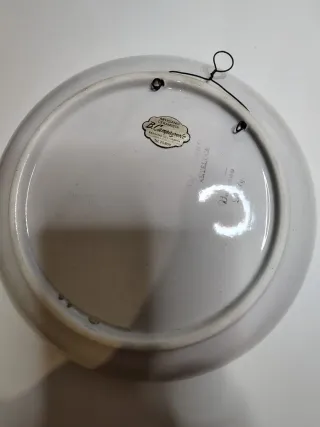 Piatto ceramica Bassano artigianale vintage