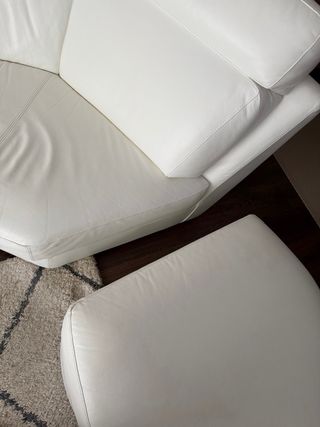 Sofá Natuzzi 5 plazas Chaise longue piel