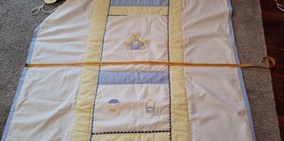 Edredón y protector cuna ositos y miel