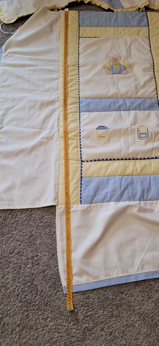 Edredón y protector cuna ositos y miel