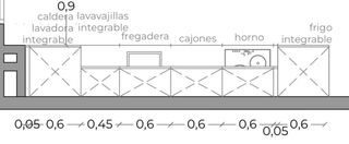 Cocina Modular Nueva + Campana y Microondas