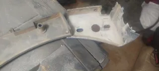 Pieza lateral ciclomotor azul