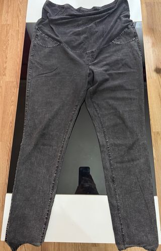Pantalón vaquero premamá gris