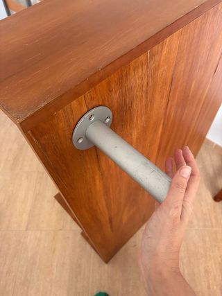 Mesa centro madera y cristal