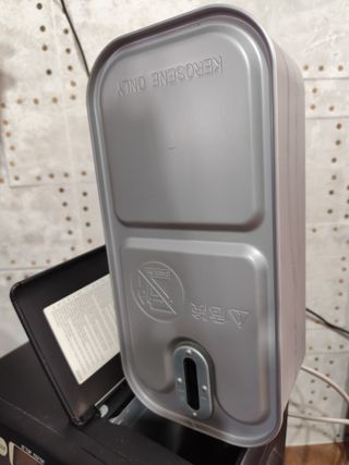 Estufa de parafina negra