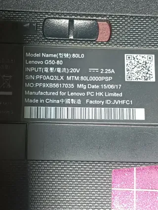 Portátil Lenovo Negro