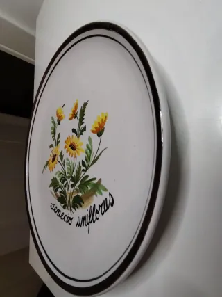 Piatto ceramica Bassano artigianale vintage