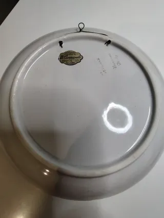 Piatto ceramica Bassano artigianale vintage