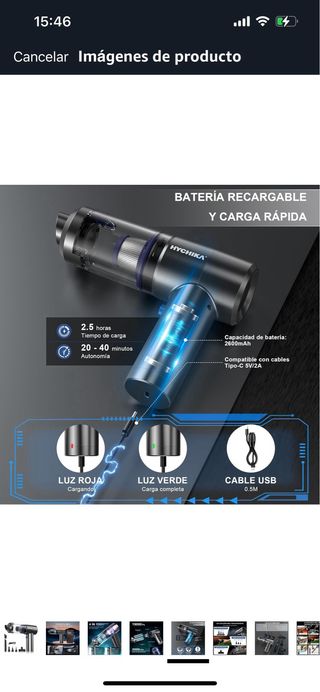 Aspiradora de mano Multifunción 4 en 1 HYCHIKA