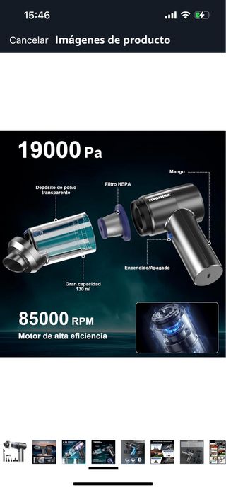 Aspiradora de mano Multifunción 4 en 1 HYCHIKA