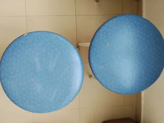 Taburetes  de Cocina Azul y blanco